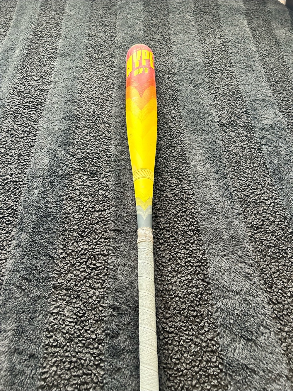Easton Gradient Yellow to Red Baseball Bat